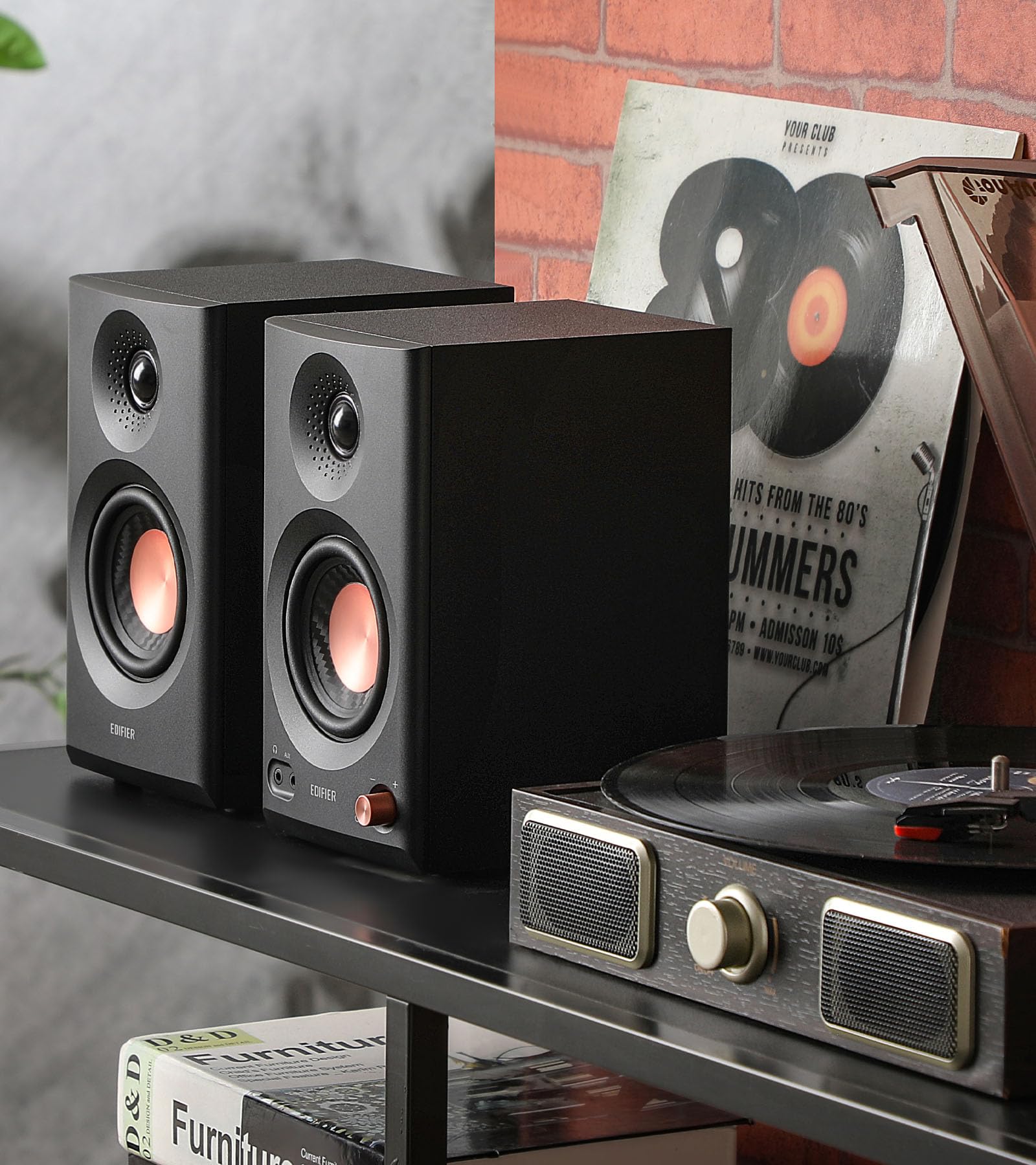 Edifier MR3 Lautsprecher für Studiomonitor, Bluetooth, hochauflösende 36 W App, 3,5 mm Cinch/AUX-Eingang, 52 Hz-40 kHz Kopfhöreranschluss-Ausgang, Weiß 9