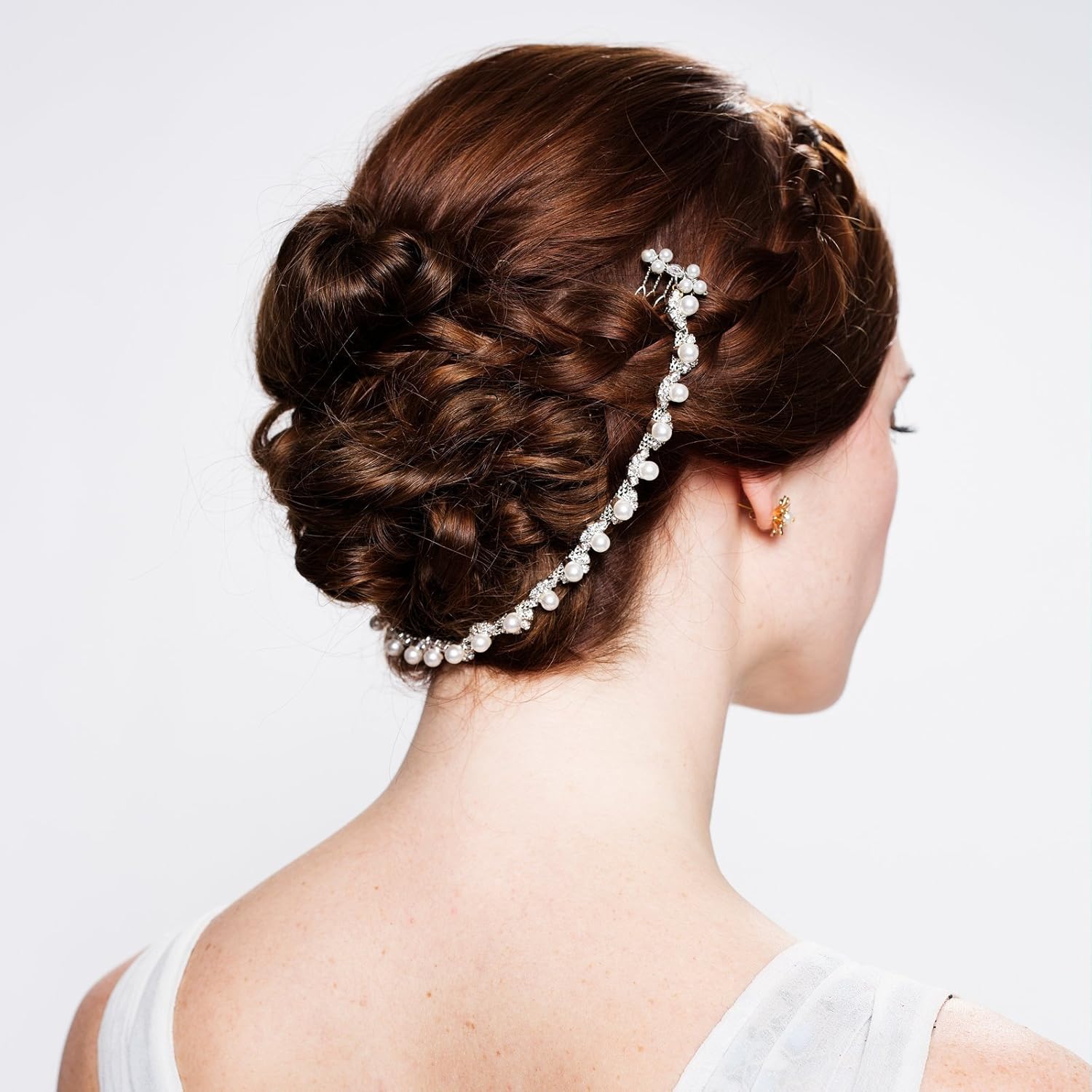 Amazon Com Pearl Hair Chain Handmade