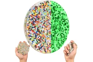 Benseager Large Skin Picky Pad Fidget Toys for Adults Anxiety (10CM), Anti Sking Picking Pad Trichotillomania Fidget Toys (Round Colorful X1)