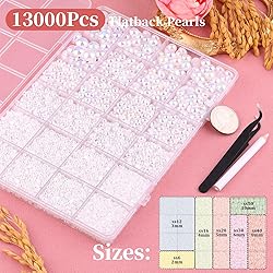 13000Pcs Flatback Pearls for Crafting