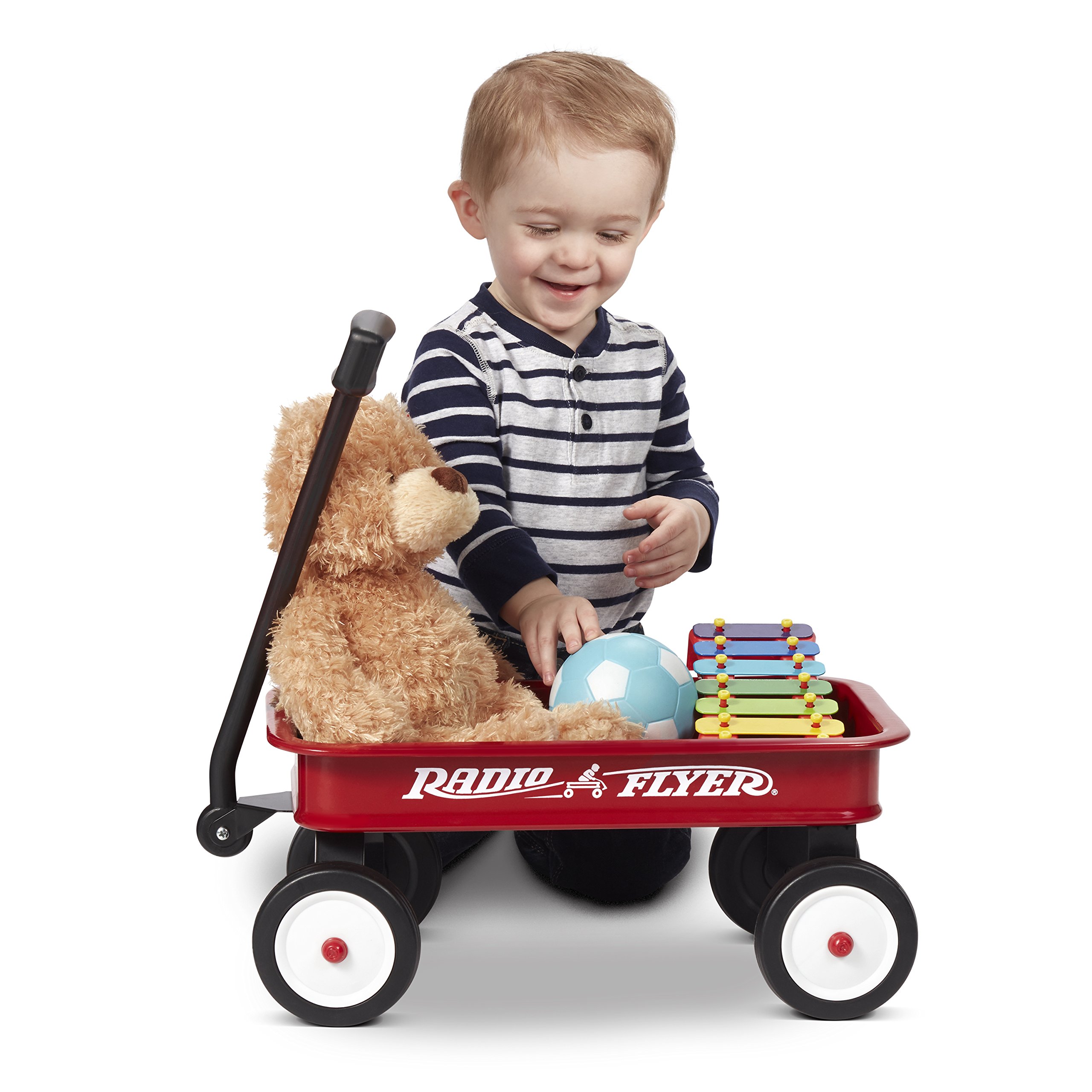 Radio Flyer 16.5 Inch Kids Wagon, Toy Wagon for Kids, Rolling Cart, Carts with Wheels, for Ages 1.5+ Years