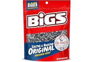 BIGS Sunflower Seeds, Salted & Roasted Original Flavor, Softball Stocking Stuffer, 5.35 oz. (Pack of 12)