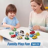 JOYIN 18 Piece Pull Back City Cars and Trucks Toy Set view 6