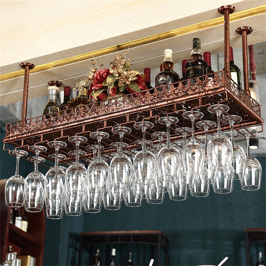 Ccjw Wine Racks Adjustable Height Ceiling Mounted Hanging Wine