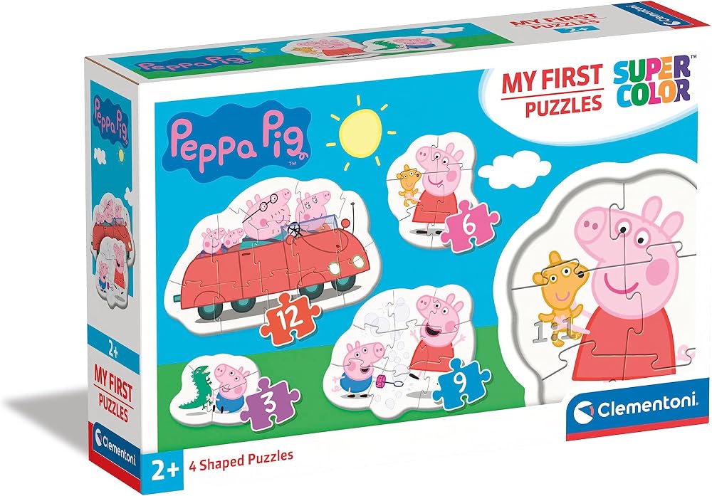 Clementoni Peppa Pig My First Puzzles 3 6 9 12 Pieces 2 Years Up