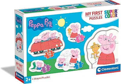Clementoni Peppa Pig My First Puzzles 3 6 9 12 Pieces 2 Years Up