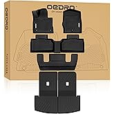 OEDRO Upgraded Floor Mats for Ford Explorer 6 Seats 2020–2025 2026, Custom Fit All Weather TPE Cargo Mat & Backrest Liner, Trunk Mat for Explorer Accessories, 1st and 2nd 3rd Row with Backrest Mats