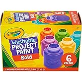 Crayola Washable Kids Paint (6ct), Paint Set for Kids, Assorted Bold Colors, Art Supplies for Kids, Kids Crafts, Nontoxic