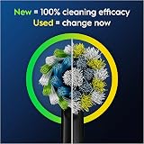 Oral-B Pro Cross Action Electric Toothbrush Head 12 Pack Black X-Shape Bristles view 5