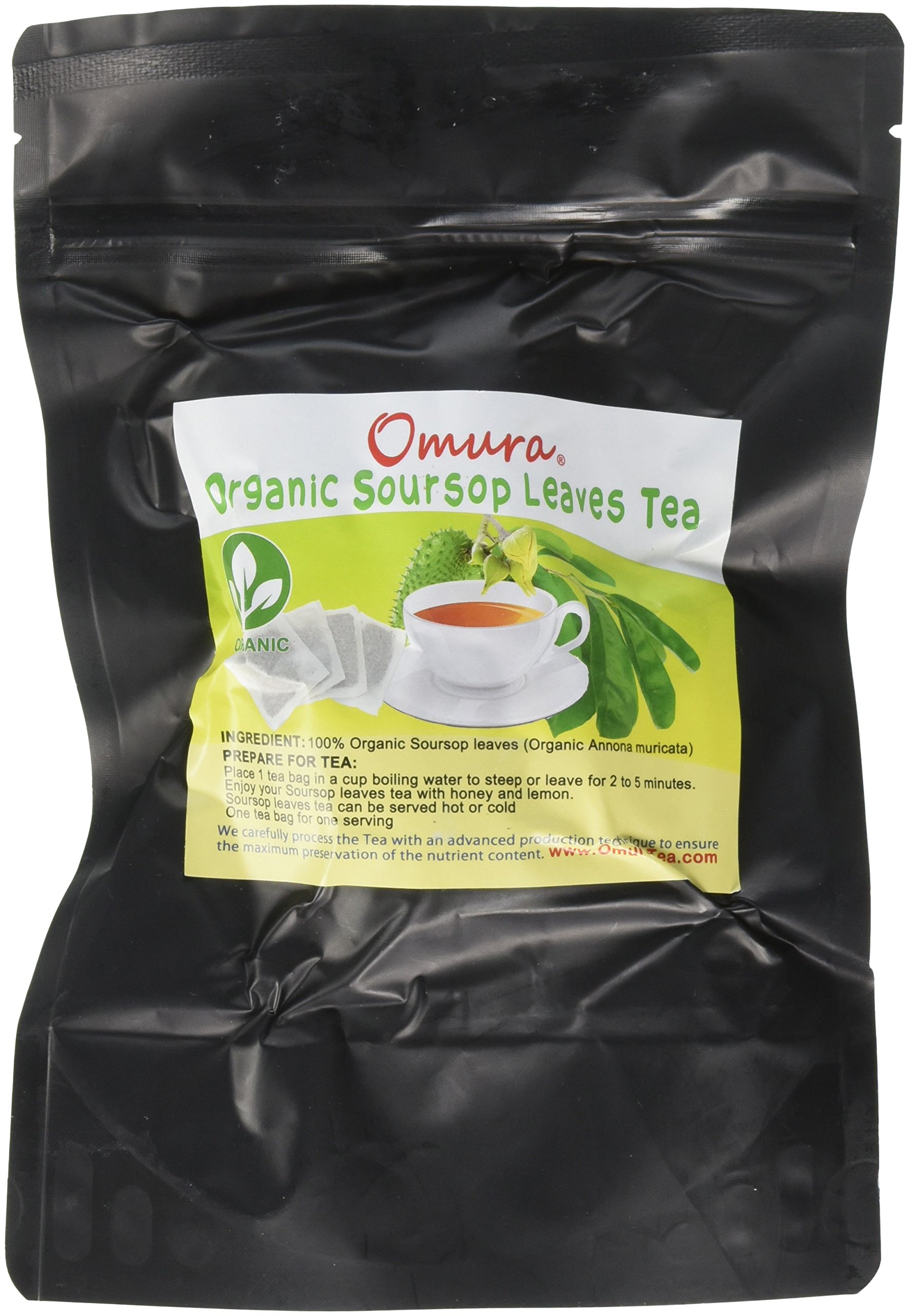 Omura Organic Soursop Graviola Guanbana Leaves Tea Pack Of 25 Bags Buy Online In Andorra At Andorra Desertcart Com Productid