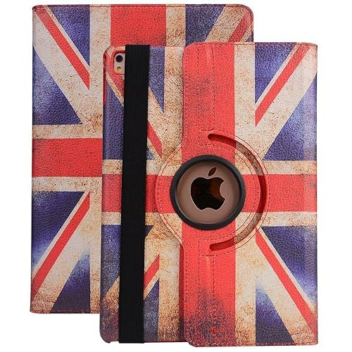 iPad Pro Case, elecfan PU Leather Protective Case, 360 Degree
