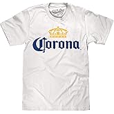 Tee Luv Men's Corona Beer Shirt - Corona Crown Brand Logo T-Shirt