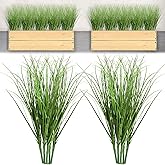 10 PCS Artificial Plants Onion Grass, Faux Shrubs Wheat Grass Greenery Stems Onion Grass-Greenery Faux Greenery Stems for Home Decor, Fake Tall Grass-Plant for House Home Indoor Outdoor Office Room