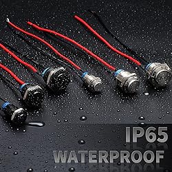 STARELO 5pcs 12mm Latching Push Button Switch