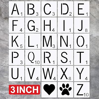 Buy 3 Inch Scrabble Letters Stencil For Painting On Wood Laser Cut Painting Stencil For Family Names Diy Projects Home Wall Decor Online In Greece B0k6j96s