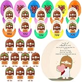 Thyle 30 Set Prefilled Christian Easter Eggs with Mini Jesus Figure Resurrection Easter Story Egg Hunt Party Favor Jesus Love You Card Basket Stuffer for Sunday School Church (Classic,Multicolor)