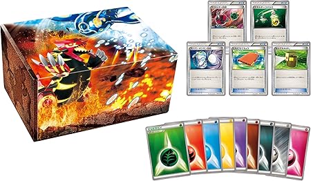 Amazon ポケモンカードゲーム エネルギーカード付きカードボックス ゲンシグラードン ゲンシカイオーガ トレカ 通販