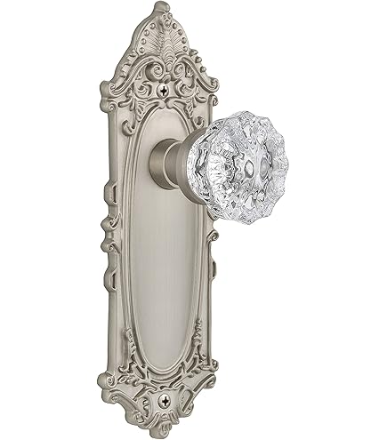 Nostalgic Warehouse Victorian Plate & Interior Crystal Door Knob