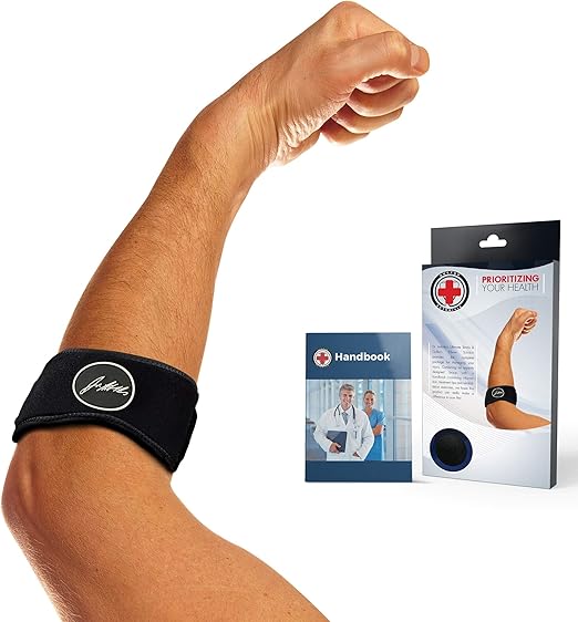 The Ultimate Tennis Elbow & Golfer's Elbow Solution Elbow Support/Strap/Brace with Doctor