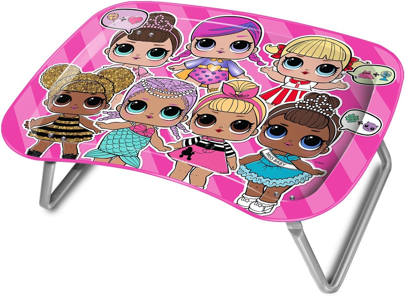 JayBeeCo 10930 LOL Children's Multipurpose Snack Group Activity Tray, Multicolor
