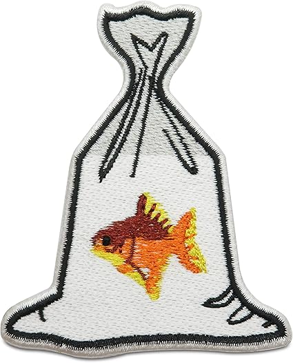 Forellen Fisch Patch Zum Aufbügeln - Stoff Bügelflicken Für Angler