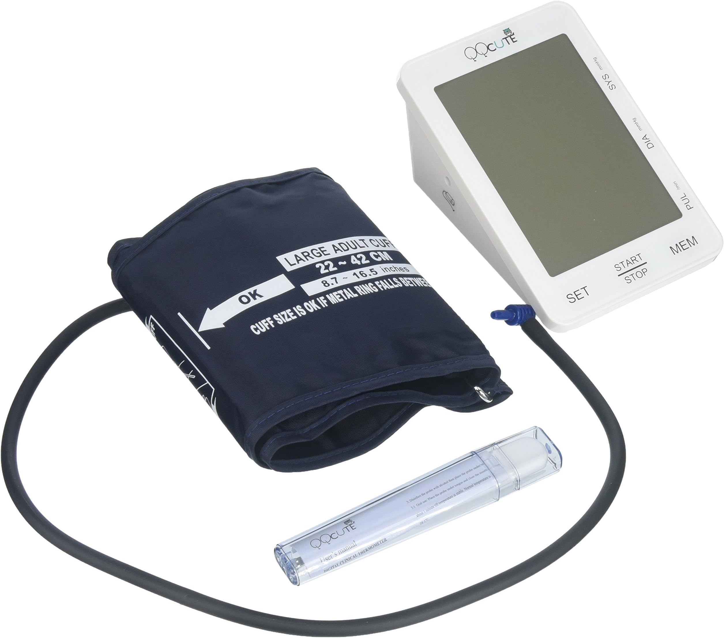 Automatic Blood Pressure Monitor, 5.5 inch Backlit LCD Touchscreen Display, Large Cuff Fits Standard and Large Arm, Upper Arm Blood Pressure Machine for Home Use