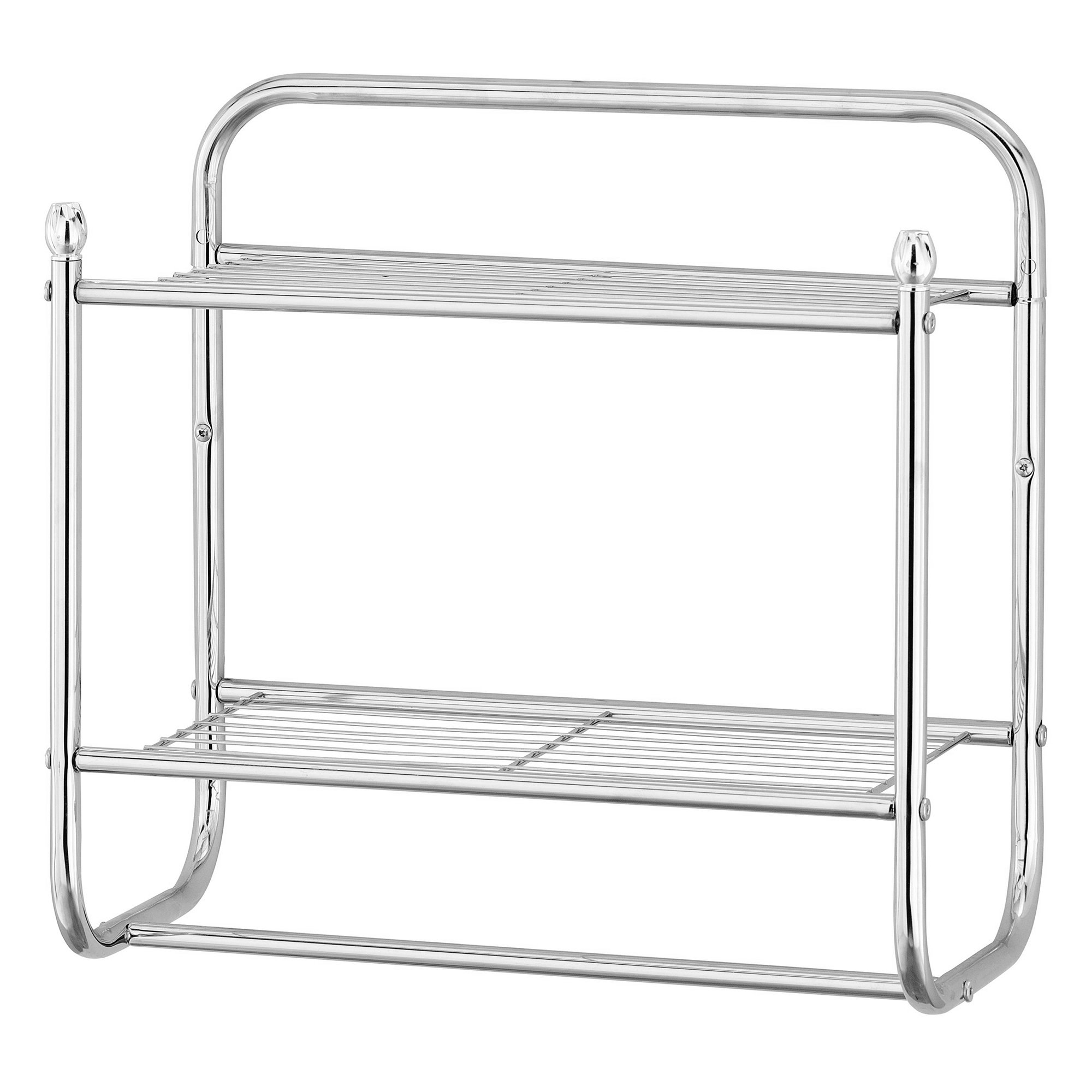 Furinno Wayar Wall Mounted Rack, Chrome