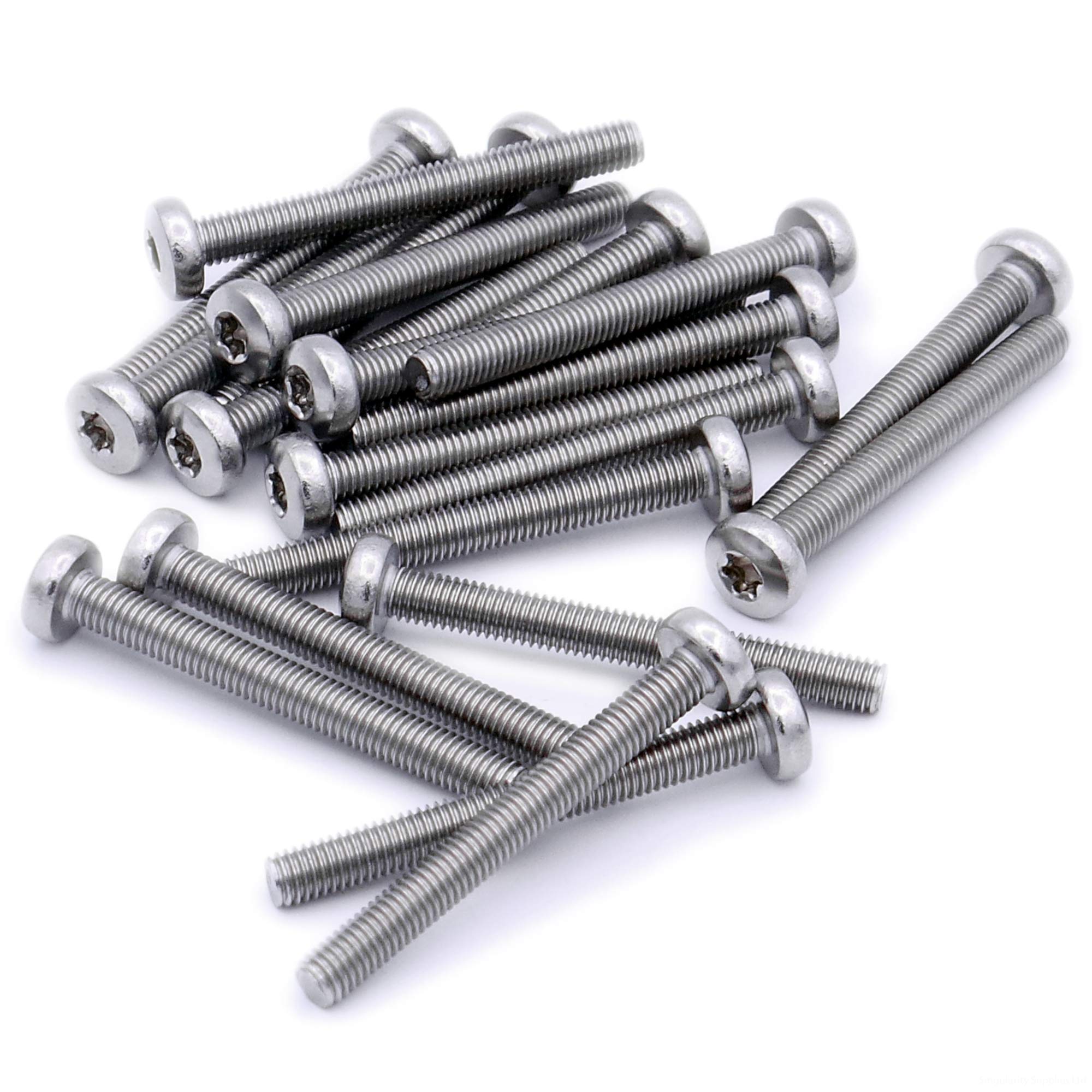 M3 (3mm x 22mm) TX Pan Machine Screw (Bolt) - Stainless Steel (A2) (Pack of 20)