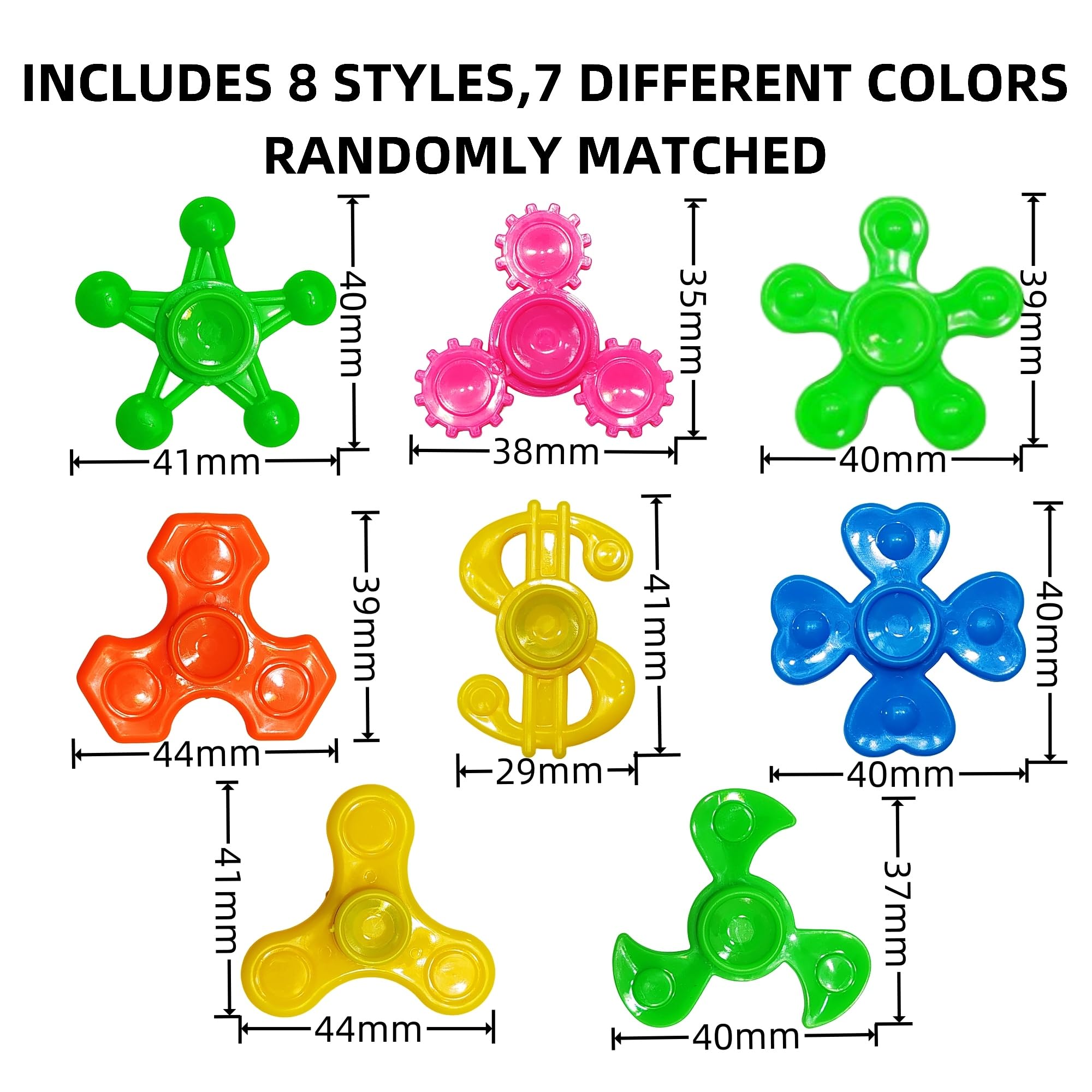 Nbguigdstr Fidget Spinners Bulk-Mini Fidget Spinner Toys for Kids Teens Adults Birthday Party Favors,Return Gifts,Goodie Bags Stuffers,Party Games,Classroom Rewards Carnival Prizes (24)