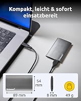 Intenso 1.8 Inch External SSD Premium 256 GB USB 3.0 Super Speed Fast Portable view 4