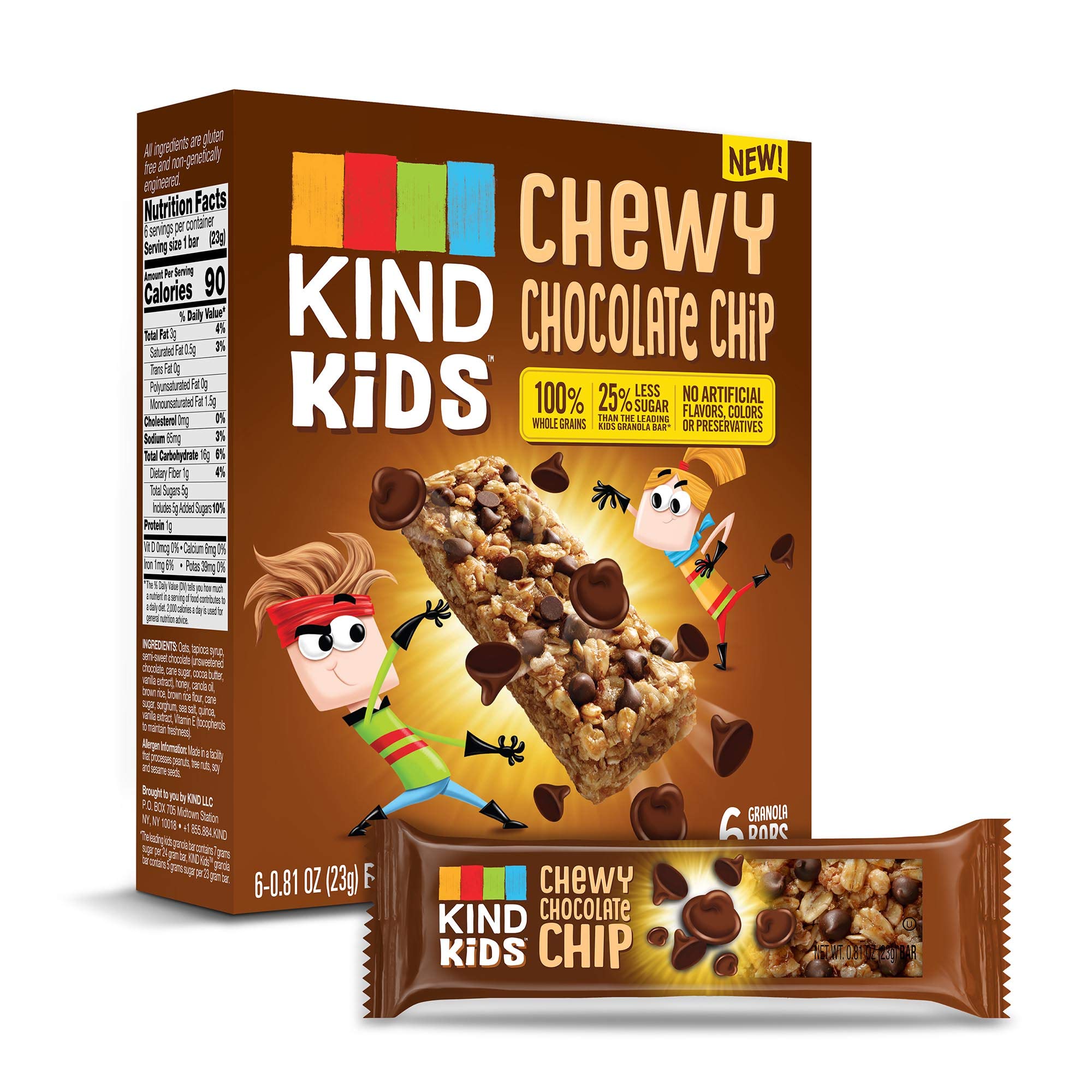 KIND Kids Granola Chewy Bar Peanut Butter Chocolate Chip