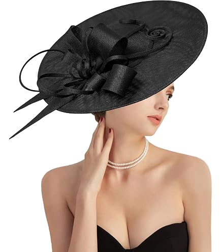 dressfan Womens Church Derby Fascinator Hats Headpiece,20s 