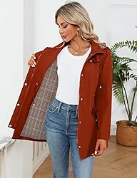 LOMON Women Rain Jacket Lightweight Hooded Jackets
