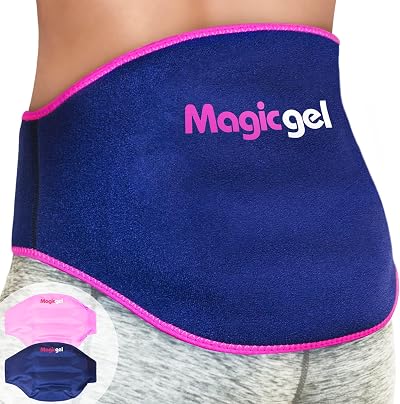 Magic Gel Ice Pack for Back Pain Relief | 2 Pack Lower Back Gel Wrap
