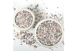 LOOIOOJ 5lbs Natural Gravel Pebbles for Succulents and Cacti, 1/5 Inch Decorative River Stones – Perfect for Vases, Aquariums, Terrariums, and Outdoor Gardening, Mixed Colors (Mixed, 5 Pounds)