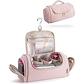 Marscamd Hair Tools Travel Bag Compatible with Dyson Airwrap Styler, Hair Tool Organizer with Hanging Hook for Multi-Stylers, Pink