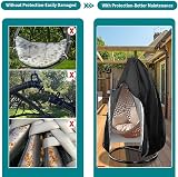 Emwel Hanging Chair Cover 190x115cm Zipper Waterproof Windproof view 4