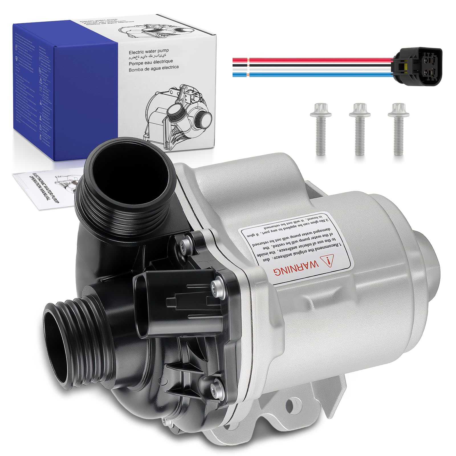 Photo 1 of Dacall Electric Engine Water Pump Fits for BMW X1 X3 X4 X5 X6 Z4 135i 135is 335i 335is 335xi 535xi 640i 535i 740i 740Li 3.0L L6. Replace 11517632426, 11517586929