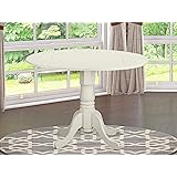 DLT-WHI-TP Round Table with 29" Drop Leaves