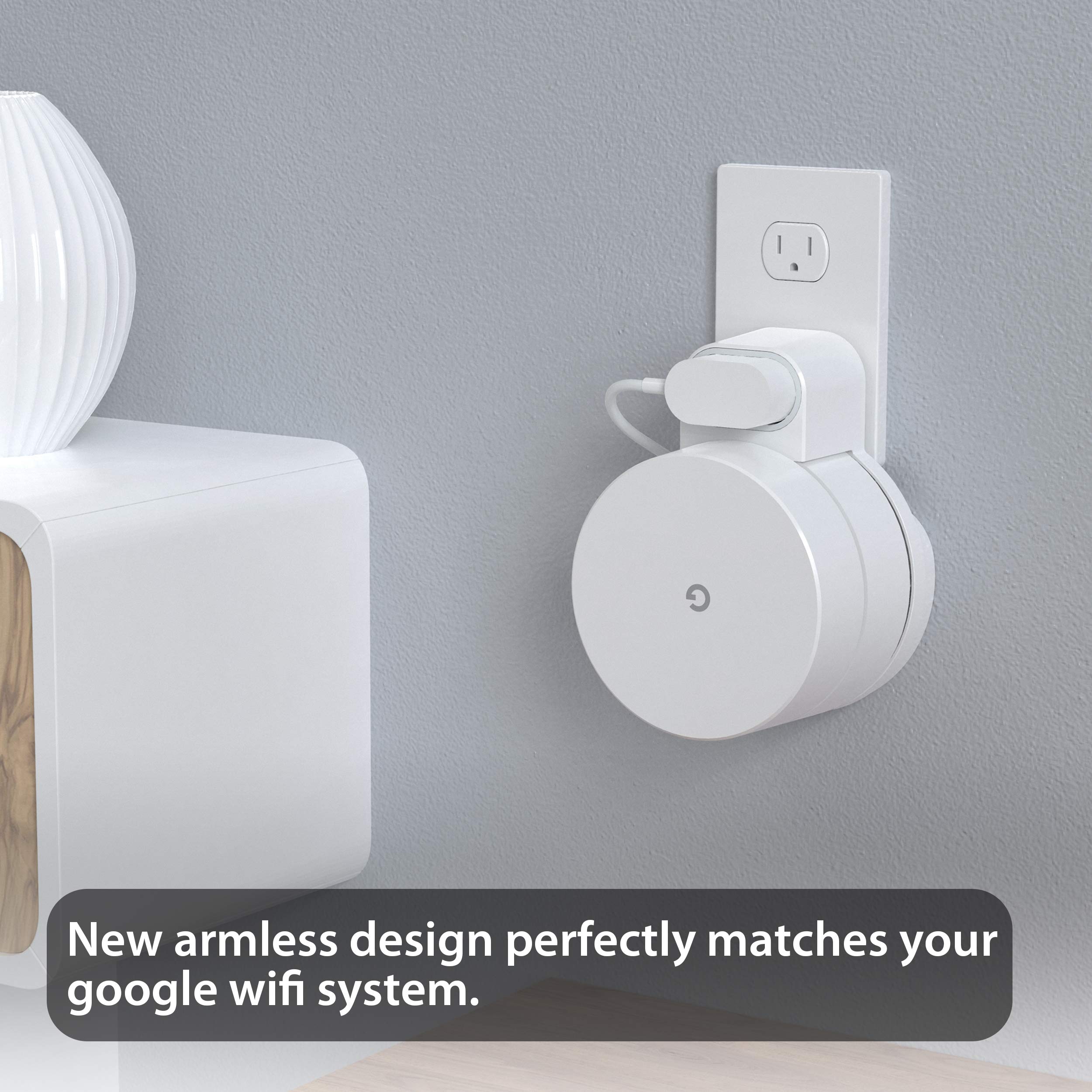 Google WiFi Wall Mount 3 Pack, Faracent Nonarm Design for Google WiFi