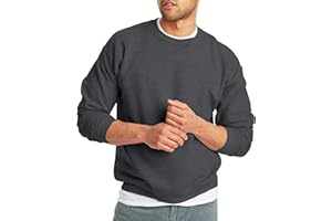 Hanes Men's Ecosmart Fleece Sweatshirt, Pullover Crewneck Sweatshirt, Big & Tall, 1 or 2 Pack