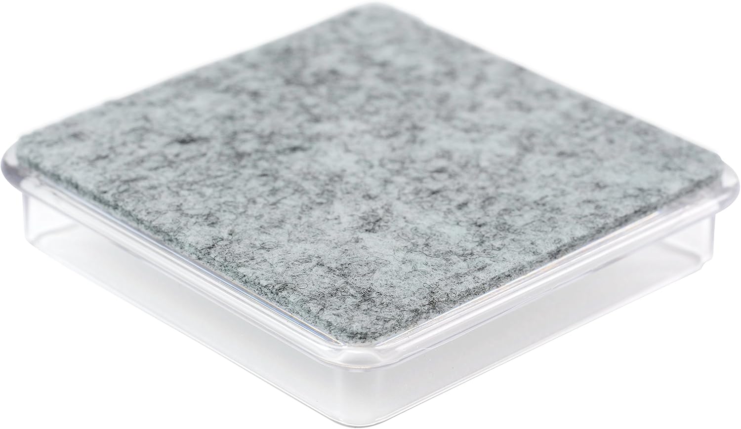 Felt Furniture Pads, haggiy Caster Cup Felt Glides, Furniture Feet Protectors, 2.36 x 2.36 Inch (4 Pack) - Peha Best Gliders (Clear)