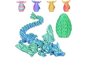 Winged Dragon Surprise Egg 3D Printed Dragon Eggs with Dragon Inside Collectible Fantasy Dragon Desk Toy Gifts for Kids Adult