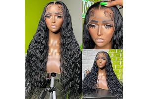 ZLIKE 30inch Curly Lace Front Wig - 150% Density Brazilian Virgin Hair Wig with Natural Waves and Color