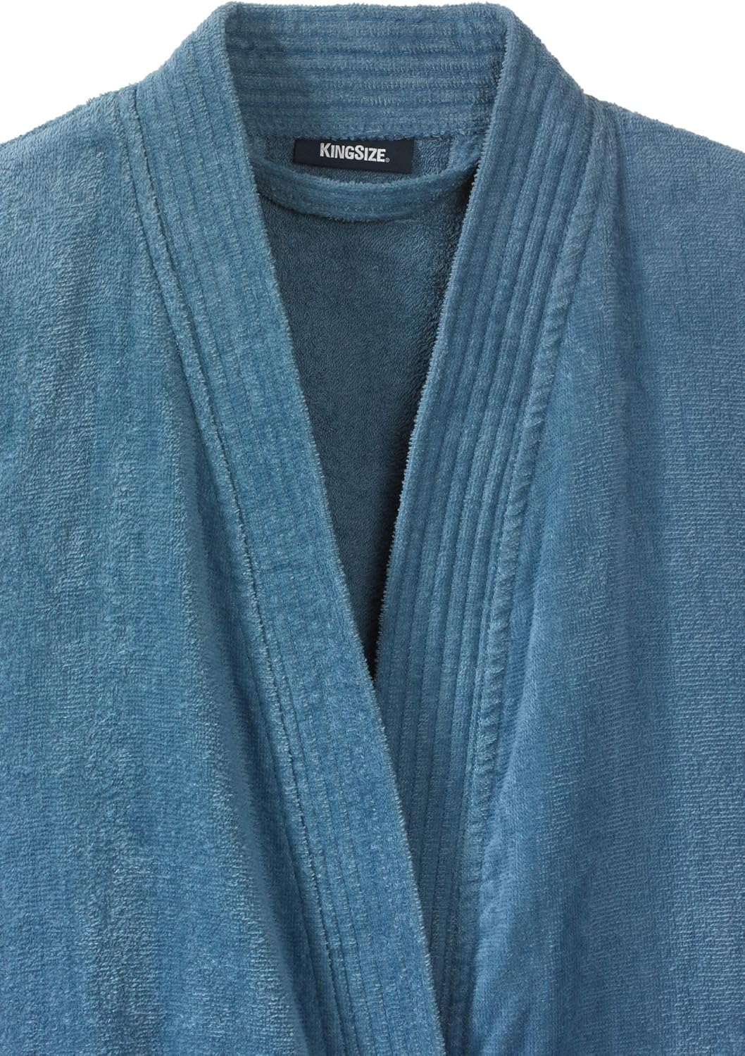 Big KingSize Mens Big & Tall Terry Velour Kimono Robe XL/2X Deep