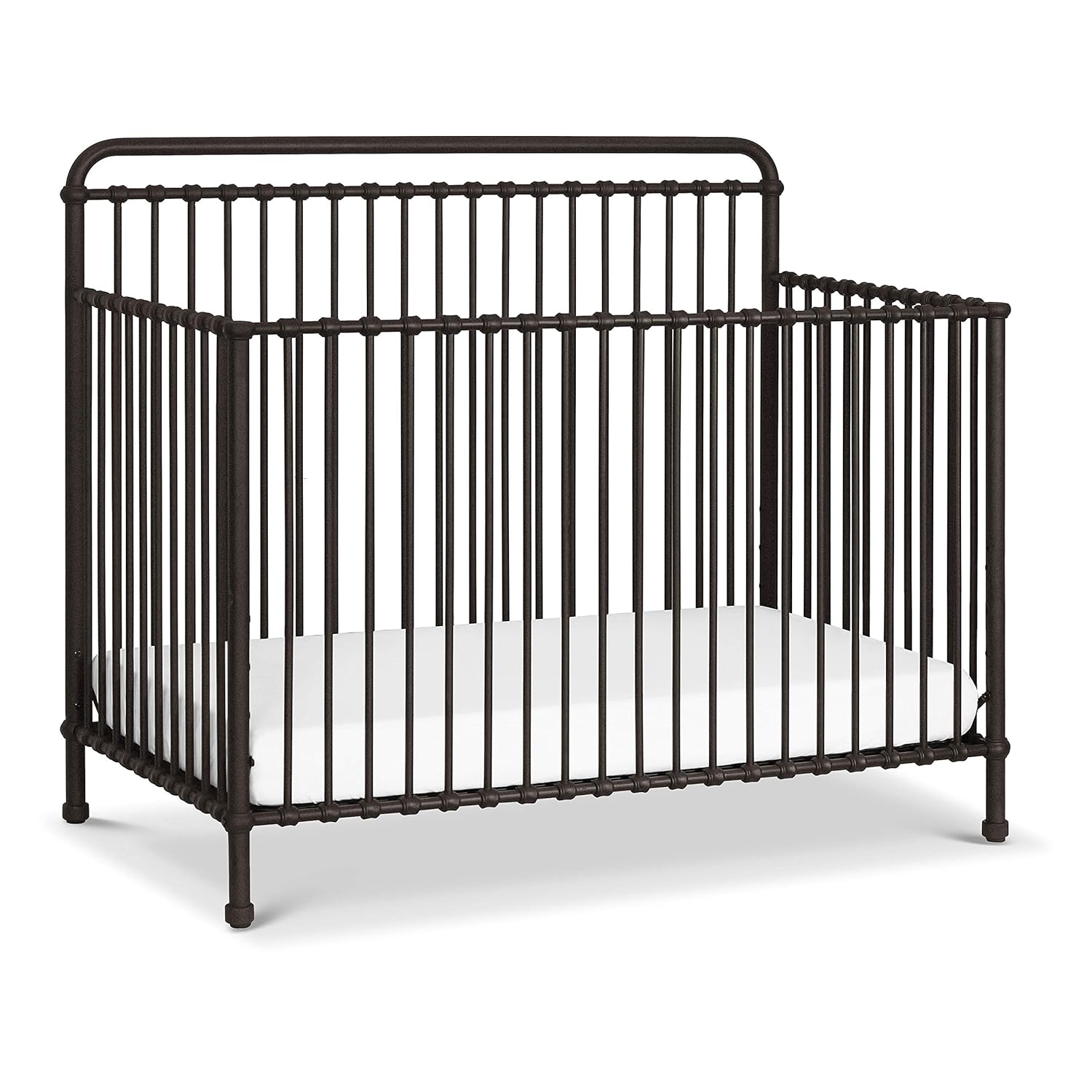 black metal convertible crib