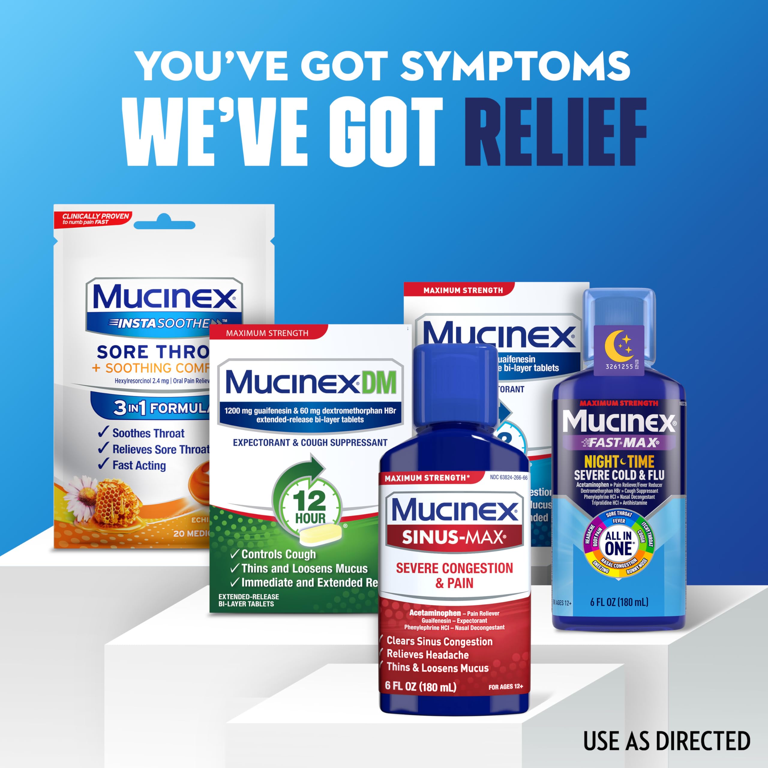 Mucinex Severe Congestion & Pain Relief, Sinus-Max Max Strength, 6oz Clears Sinus & Nasal Congestion, Relieves Headache & Fever, Thins & Loosens Mucus