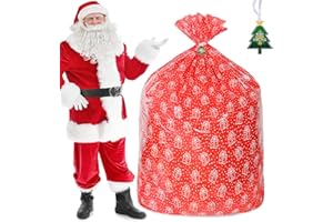 YALTOON Extra Large Christmas Gift Bags, 71"X59" Red Jumbo Bike Gift Bags for Oversized Giant Huge Xmas Presents, Desk Table Furniture Plastic Storage Bag, Bicycle/Baby Shower/Holiday Gift Wrapping Bags
