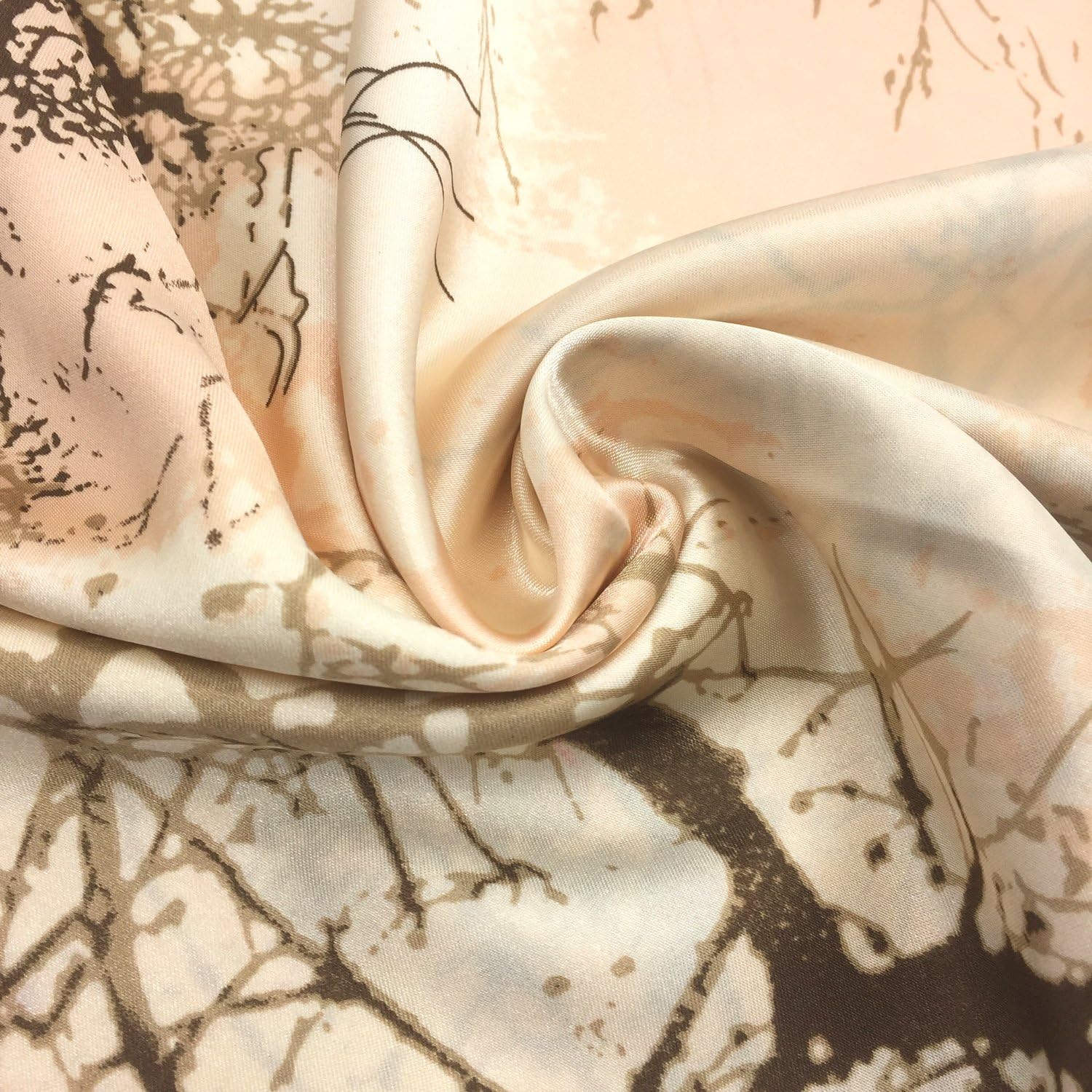 YOUR SMILE Silk Like Scarf Women's Fashion Pattern Large Square Satin Headscarf Headdress Black Chain Carriage at  Women’s Clothing store