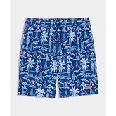 vineyard vines 7 Inch Printed Chappy Swim Trunks, Keys Moonshine, S